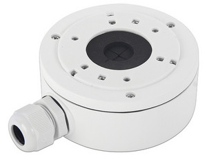 Caja de Conexiones Syscom DS-1280ZJ-XS-AX compatible con DS-2CD20XX, B8-TURBOXX, E8-TURBOXX, LE7-TURBOXX, LB7-TURBOXX. Color Blanco