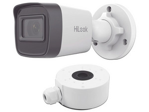 Cámara IP Tipo Bala HiLook IPC-B141H-C/XSP de 4MP (2560 x 1440), IR de Hasta 20m, Filtro ICR. Color Blanco. Incluye Caja de Conexiones.