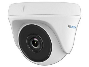 Cámara de vigilancia tipo domo HiLook THC-T110-P con IR hasta 20m, 720p de 1MP.
