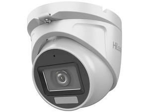 Cámara Tipo Torreta HiLook THC-T127-LMS de 2MP (1920 x 1080), IR de Hasta 30m, Audio Coaxitron, IP66. Color Blanco.