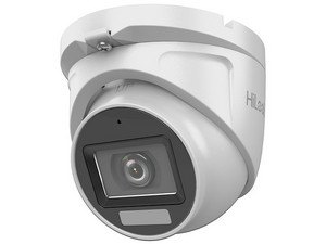 Cámara Tipo Torreta HiLook THC-B157-LMS 3K (2960 x 1665), IR de Hasta 30m, Lente de 2.8mm Audio Coaxitron. Color Blanco.