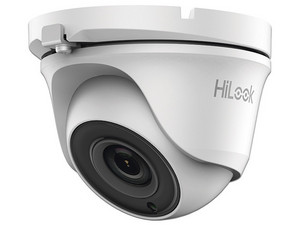 Cámara de Vigilancia tipo Domo HiLook TurboHD THC-T120-M de 2MP, Lente Fijo 2.8mm (1920x1080), IR de hasta 20m, IP66. Color Blanco