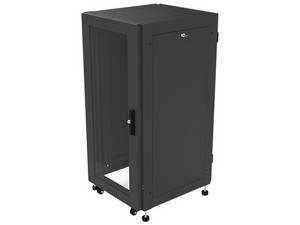 Gabinete Profesional LinkedPro LP-6060-24U-R2 de 24UR, para Telecomunicaciones. Color Negro
