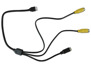 Cable de Video Meriva Technology ADPLUS, 1 Entrada AHD, 1 Salida de Video de 4 Pines, Color Negro.