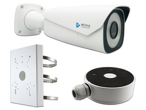 Kit de Cámara Meriva Technology MAFR-22MPKIT, Incluye Cámara Meriva IP Tipo Bala de 2MP MAFR-200, 1 Caja de conexiones MVA-JB0302, 1 Soporte de Poste MVA-JB0501, Color Blanco.