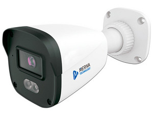 Cámara IP Tipo Bala Meriva Technology MOB-203D de 2MP (1920 x 1080), Lente de 2.8mm, IR hasta 30m, Luz Blanca de hasta 20m, Micrófono Integrado, IP67, Color Blanco.