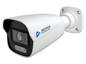 Cámara IP Tipo Bala Meriva Technology MOB-PAM400D de 4MP (2560 x 1440), Lente de 2.8mm, IR hasta 40m, Micrófono Integrado, IP66, Color Blanco.