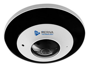 Cámara IP Tipo Domo Fish Eye Meriva Technology MT-FE60N de 6MP (2160 x 2160), Lente de 1.65 mm, IR, hasta 20m, IP67, Color Blanco.