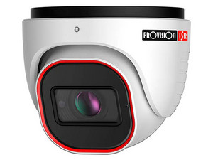 Cámara IP Tipo Domo Provision ISR DI-320IPEN-MVF de 2MP (1920 x 1080), Lente de 2.8mm, IR hasta 40m, IP67, Color Blanco.