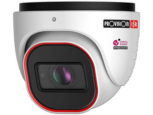 Cámara IP Tipo Domo Provision DI-380IPEN-MVF-V5 de 8MP (3840 x 2160), Lente de 2.8 mm, IR hasta 40m, IP67, Color Blanco.