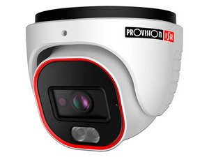 Cámara Tipo Domo Provision ISR DV-320SRN-28 de 2MP (1920 x 1080), Lente de 2.8mm, iluminación LED de hasta 25m, IP67, Color Blanco.