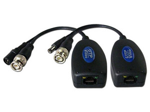 Video Balum, Pasivo con extensión de micro coaxial y cable de energía para cámara.