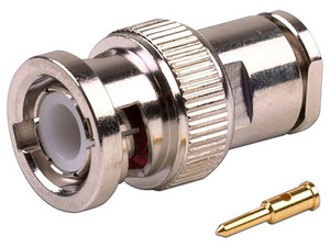 Conector BNC Macho de Rosca para Cable RG-58/U, RG-142/U.
