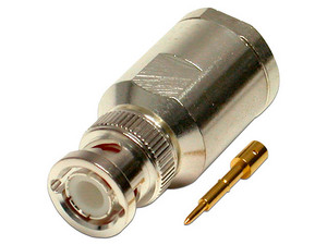 Conector BNC RF Industries tipo rosca para cable BELDEN 9913, 7810A, 8214ANDREW CNT-400 SYSCOM RG8/U-SYS, RFLASH-1113.