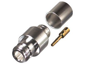 Conector N RF Industries de Anillo Plegable para Cables Times LMR-600, Belden 7977A (RF-600) o Andrew CNT-600.