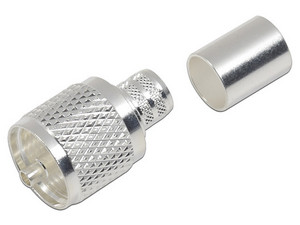 Conector UHF macho RF Insustries PL-259, ara LMR-400, 9913, CTN-400, 7810A, 8214.