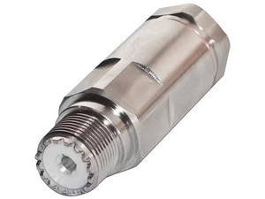 Conector UHF Hembra SO-239 de Rosca para cable LDF4-50A, Bronce Blanco, Plateado, Teflón.