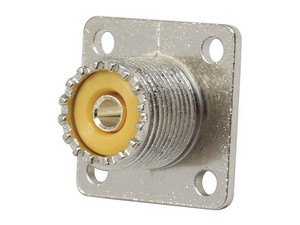 Conector UHF Hembra (SO-239), para Montaje en Chasis con 4 ...