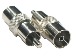 Paquete de 10 conectores Saxxon PSUBR02, BNC (hembra) a RCA (macho).