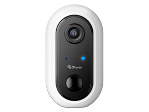 Cámara IP Tipo Mini Bala Steren CCTV-240, 1920 x 1080, Batería Recargable, Wi-Fi, Color Blanco.