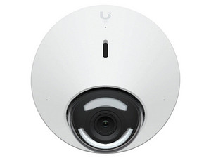 Cámara domo Ubiquiti UVC-G5-DOME, 4MP, visión nocturna hasta 9m, compresión H.264, alimentación PoE, micrófono integrado, administrable a través de interfaz web.