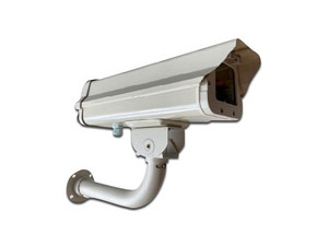 Gabinete WAM GC01 para Cámara de Vigilancia con brazo. Color Blanco.