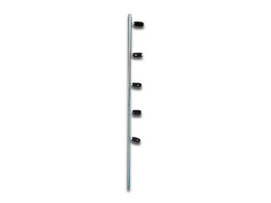 Poste Esquina Premium Yonusa para Cercas, 5 Aisladores, Circular, Diámetro de 1", Longitud de 1.2m.
