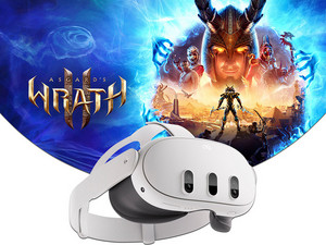 Visor de realidad mixta Meta Quest 3: Asgards Wrath II, 128GB. Color Blanco.
