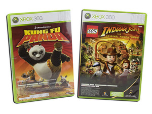 Microsoft Xbox 360 de 60GB, Incluye los Juegos Kung Fu Panda y LEGO Indiana  Jones