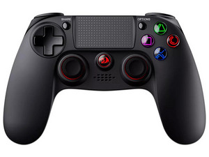 Gamepad Gamer Redragon JUNO G818, Inalámbrico 2.4 GHz, 8 Botones, Vibración, Compatible con PC y PS3.