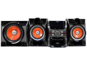 Mini Componente Samsung, CD, MP3, Audio In, Radio, Grabación y Reproducción  directa de USB, 860W RMS.