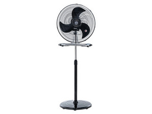Ventilador de Pedestal BRISA PO-18F 2 en 1 de 18", Aspas de Aluminio, Color Negro.