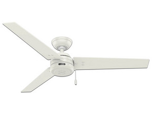 Ventilador de Techo Hunter Cassius de 52", 3 Aspas, Aspas reversibles, Color Blanco.