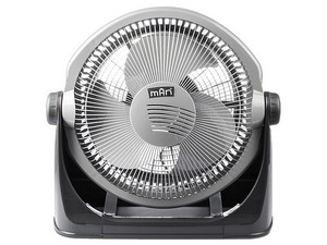 Ventilador de Piso mAn MINIFREAL 0013 de 12", 3 Aspas, 3 Velocidades, Color Gris.