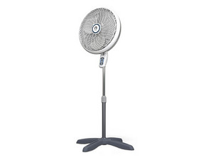 Ventilador 2 en 1 Navia P1833 de 18", 3 Velocidades, Control Remoto con temporizador,  Altura Ajustable, Color Blanco.
