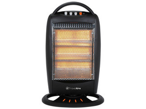Calefactor TravelAire TAE1200H de 1200W, 3 Niveles, Color Negro.