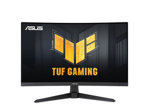 Monitor Gamer Curvo ASUS TUF Gaming VG27WQ3B de 27", Resolución 2560 x 1440 (Quad HD), FreeSync, Trace Free, GameFast Input, Tecnología SPLENDID, HDR, 0.5ms GTG, 180Hz, Bocinas Integradas, Color Negro.