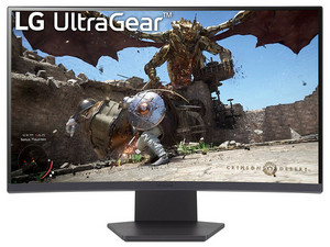 Monitor Gamer Curvo LG 27GS60QC UltraGear de 27", Resolución 2560 x 1440 QHD, Curvatura 1000R, 180Hz, 1ms, FreeSync, Puertos HDMI/DP 2.0, Color Negro.