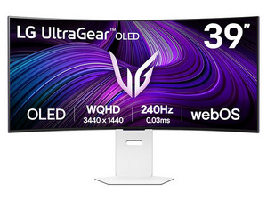 Monitor Curvo LG 39GX90SA Ultra Gaming OLED de 39", Resolución WQHD+.