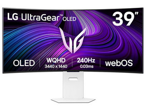 Monitor Curvo Gamer LG UltraGear de 39", Resolución 3440 x 1440, 240Hz, 1ms, Color Blanco.