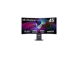 Monitor Curvo LG Gaming UltraGear OLED GX9s de 44.5", Resolución 3440 x 1440, 0.03 ms, 240 Hz, Color Negro.