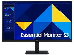 Monitor LED Samsung Essential Monitor S3 de 27", Resolución 1920 x 1080 (Full HD 1080p), 100Hz, 5ms, Color Negro.
