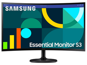 Monitor Curvo Samsung LS27D360GALXZX de 27", Resolución de 1920 x 1080 (Full HD), Eye Saver, 100 Hz, 4ms, Color Negro.