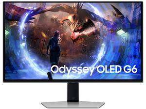 Monitor Gamer Samsung Odyssey G6 de 27", Resolución 2560 x 1440, 0.03 ms. Color Plateado.