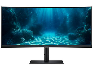 Monitor Curvo Samsung S65UC  de 34", Resolución 3440 x 1440, 5 ms. Color Negro.