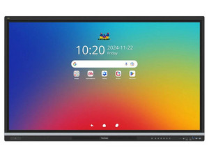 Pantalla Interactiva ViewSonic IFP7551 de 75", Resolución 3840 x 2160 Ultra HD 4K, 5ms, Android 16. Color Negro.