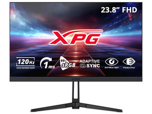 Monitor Gamer XPG RIFT R24F2 de 23.8", Resolución 1920 x 1080 (Full HD 1080p), IPS, 1 ms, 120 Hz, Flicker Free, Adaptive Sync, Color Negro.
