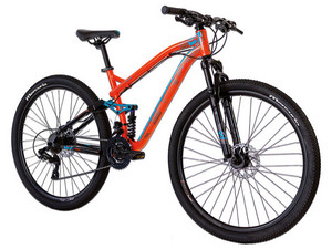 Bicicleta Para Montaña Mercurio DS Xpert R29, 21 Velocidades, Cambios Rapid Fire, Color Naranja.