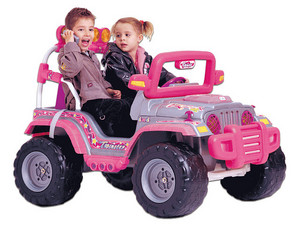 Vehículo Montable Eléctrico Mytek MY-5609N1, Twinster 4x4, 8 km/h Máx, Control Remoto, Música, Color Rosa.
