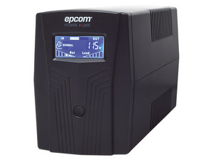 UPS EPCOM EPU850LCD, 850VA (510 Watts) con 6 contactos NEMA 5-15R.